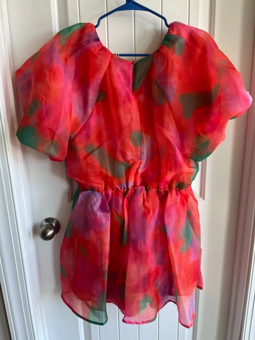 Chelsea & Violet Coral, Pink & Green Watercolor Dress - Picture 2 of 7